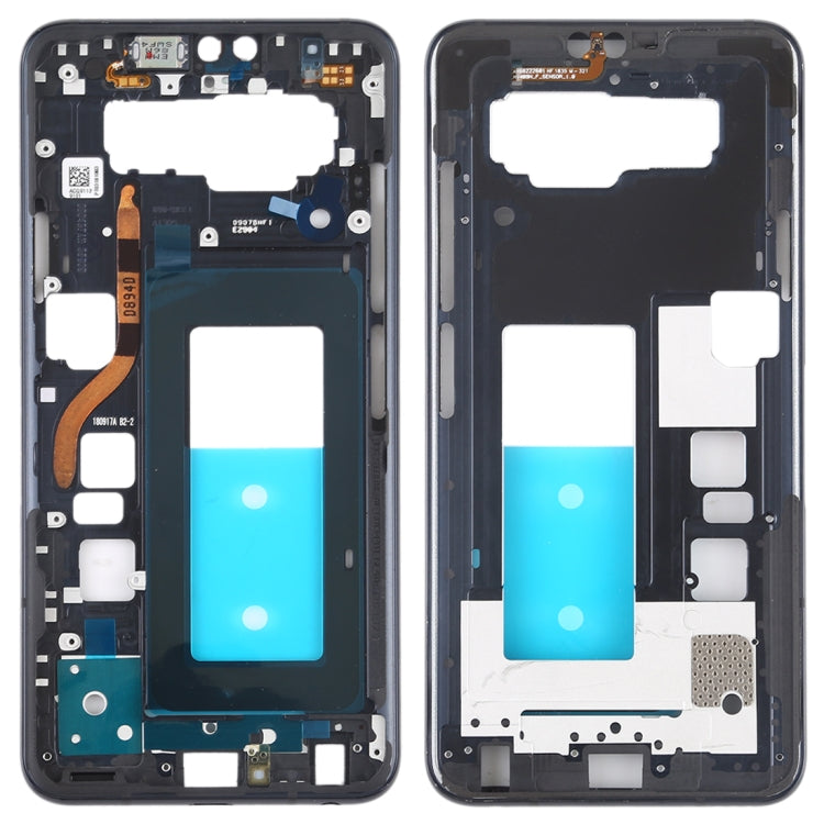 Front Housing LCD Frame Bezel Plate for LG V40 ThinQ (Black) - For LG by buy2fix | Online Shopping UK | buy2fix