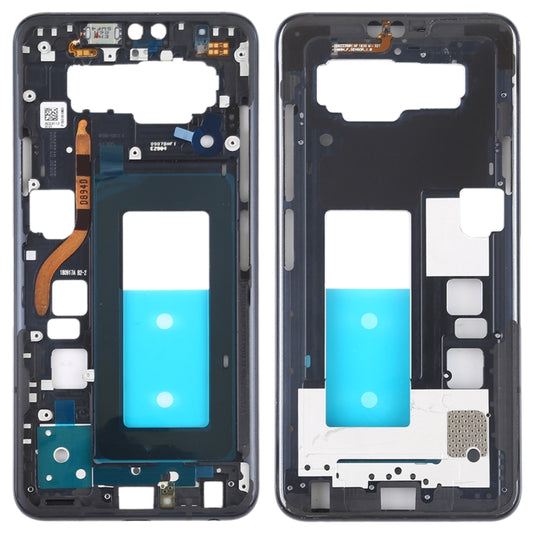 Front Housing LCD Frame Bezel Plate for LG V40 ThinQ (Black) - For LG by buy2fix | Online Shopping UK | buy2fix