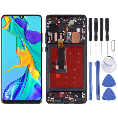 Original OLED LCD Screen for Huawei P30 Pro Digitizer Full Assembly with Frame(Black) by buy2fix