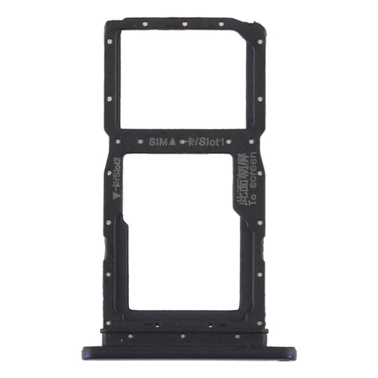 SIM Card Tray + SIM Card Tray / Micro SD Card Tray for Huawei Honor 9X Pro (Purple) - Card Tray by buy2fix | Online Shopping UK | buy2fix
