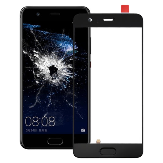For Huawei P10 Plus Front Screen Outer Glass Lens, Support Fingerprint Identification (Black) - Touch Panel by buy2fix | Online Shopping UK | buy2fix