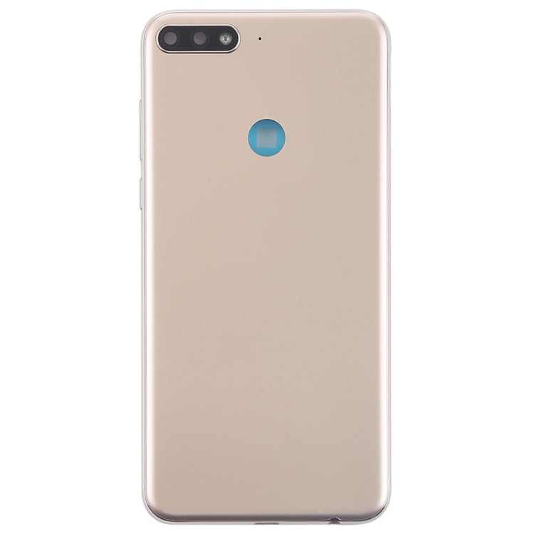 Back Cover with Side Keys for Huawei Y7 (2018)(Gold) - Back Cover by buy2fix | Online Shopping UK | buy2fix