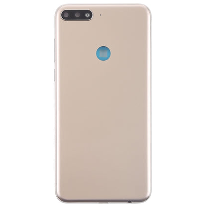 Back Cover with Side Keys for Huawei Y7 (2018)(Gold) - Back Cover by buy2fix | Online Shopping UK | buy2fix