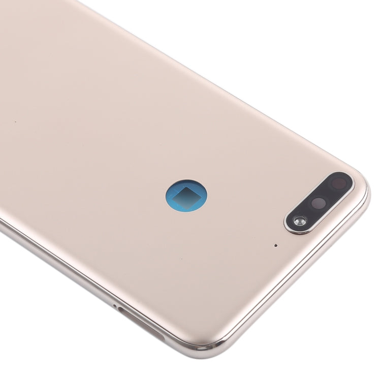 Back Cover with Side Keys for Huawei Y7 (2018)(Gold) - Back Cover by buy2fix | Online Shopping UK | buy2fix
