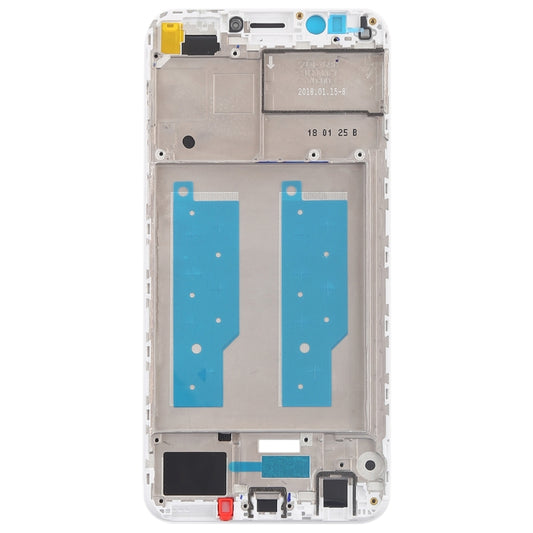 Front Housing LCD Frame Bezel for Huawei Y7 (2018)(White) - Full Housing Cover by buy2fix | Online Shopping UK | buy2fix