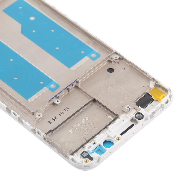 Front Housing LCD Frame Bezel for Huawei Y7 (2018)(White) - Full Housing Cover by buy2fix | Online Shopping UK | buy2fix