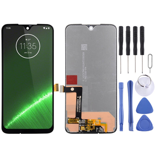 LCD-Bildschirm und Digitizer-Vollmontage für Motorola Moto G7 Plus (Schwarz)