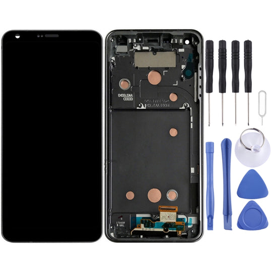 LCD-Bildschirm und Digitizer-Vollmontage mit Rahmen für LG G6 / H870 / H870DS / H872 / LS993 / VS998 / US997 (Schwarz)