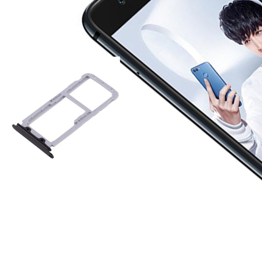 For Huawei nova 2 Plus SIM Card Tray & SIM / Micro SD Card Tray(Black) - Card Socket by buy2fix | Online Shopping UK | buy2fix