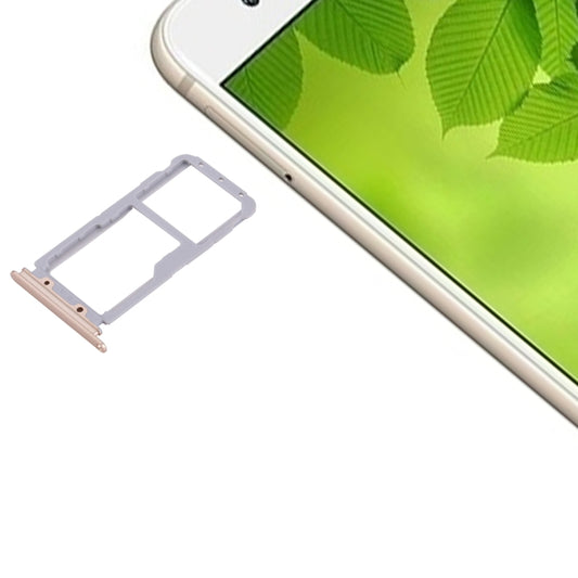 For Huawei nova 2 Plus SIM Card Tray & SIM / Micro SD Card Tray(Gold) - Card Socket by buy2fix | Online Shopping UK | buy2fix