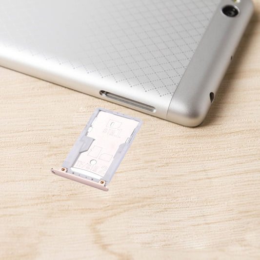 For Xiaomi Redmi 3 & 3s SIM & SIM / TF Card Tray(Gold) - Card Tray by buy2fix | Online Shopping UK | buy2fix