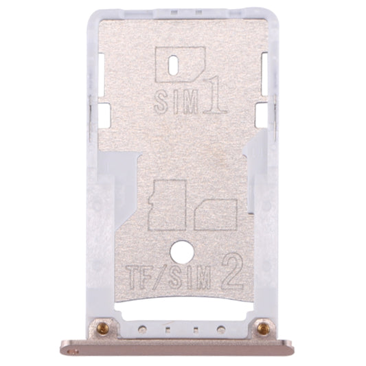 For Xiaomi Redmi 3 & 3s SIM & SIM / TF Card Tray(Gold) - Card Tray by buy2fix | Online Shopping UK | buy2fix