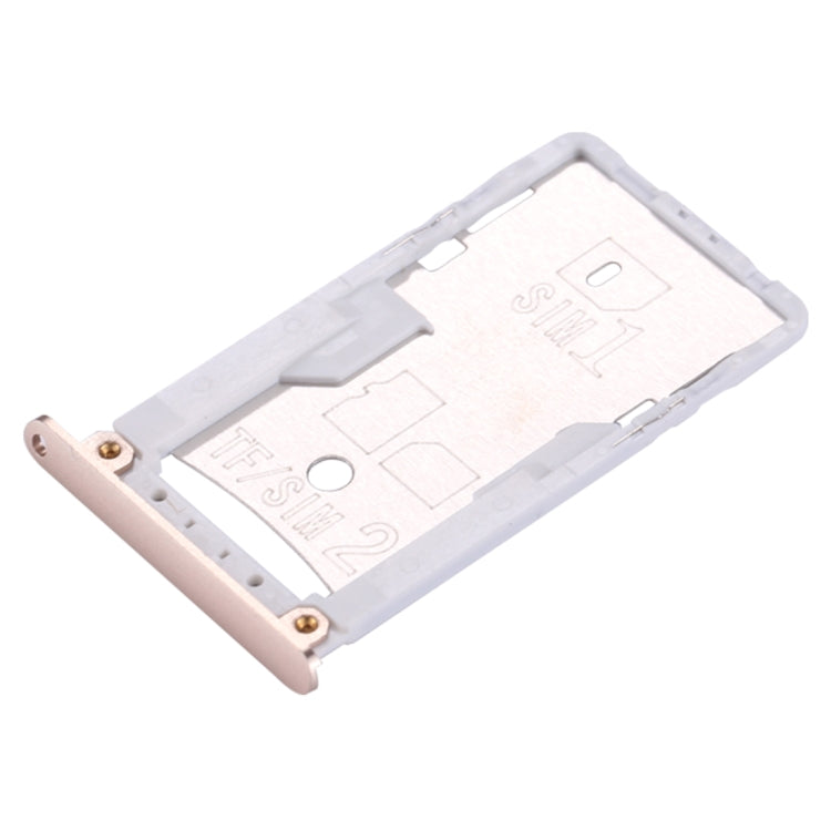 For Xiaomi Redmi 3 & 3s SIM & SIM / TF Card Tray(Gold) - Card Tray by buy2fix | Online Shopping UK | buy2fix