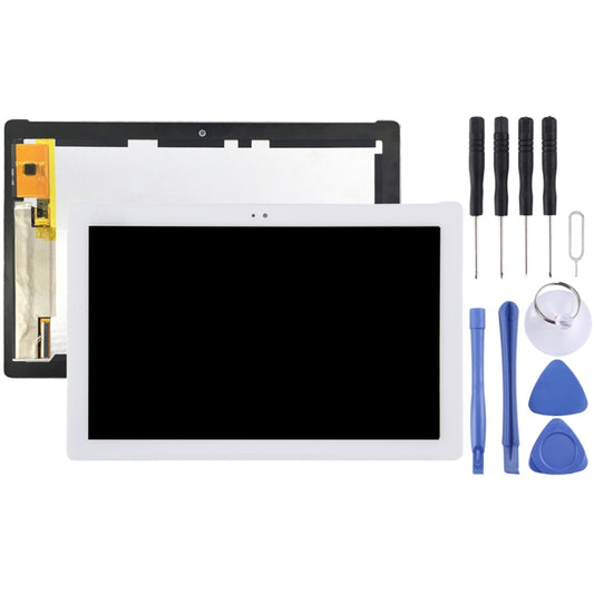 OEM LCD Screen for Asus Zenpad 10 Z300 Z300CL Z300CNL P01T (Yellow Flex Cable Version) with Digitizer Full Assembly (White) - LCD Screen by buy2fix | Online Shopping UK | buy2fix