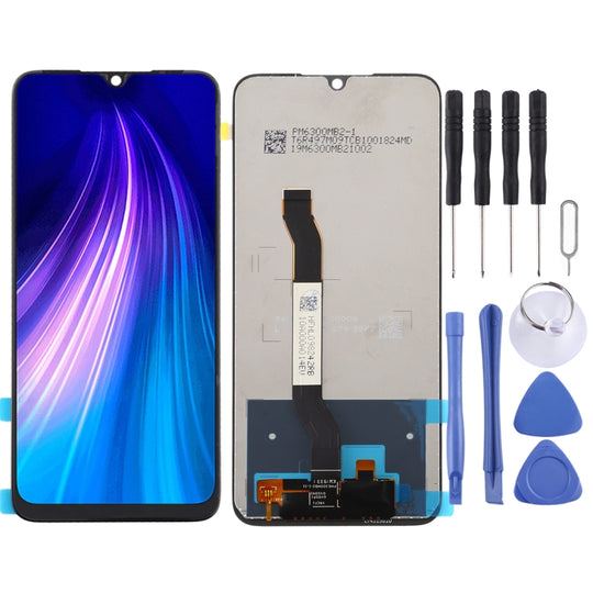 LCD-Bildschirm und Digitizer-Vollmontage für Xiaomi Redmi Note 8 (Schwarz)