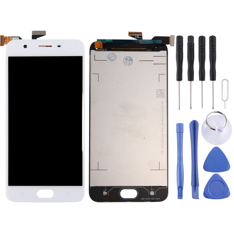 TFT LCD Screen For OPPO A57 with Digitizer Full Assembly(White) - LCD Screen by buy2fix | Online Shopping UK | buy2fix