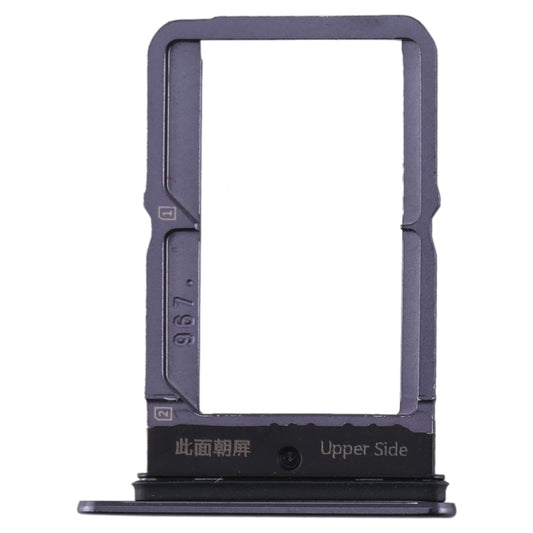 For vivo S5 SIM Card Tray + SIM Card Tray (Black) - Card Tray by buy2fix | Online Shopping UK | buy2fix