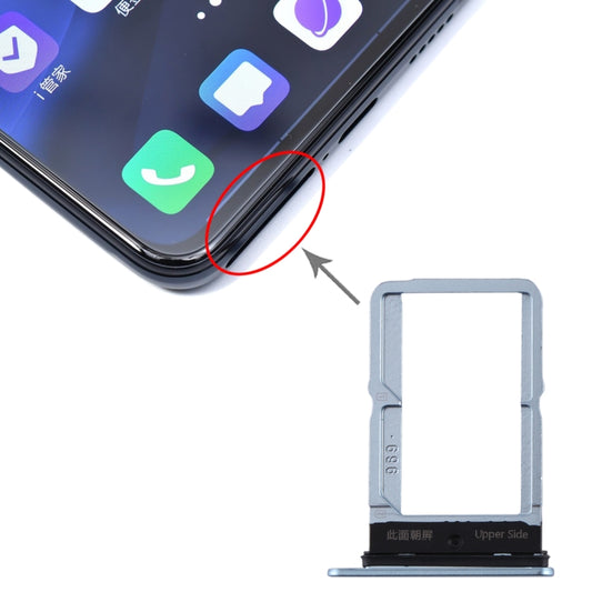 For vivo S5 SIM Card Tray + SIM Card Tray (Grey) - Card Tray by buy2fix | Online Shopping UK | buy2fix
