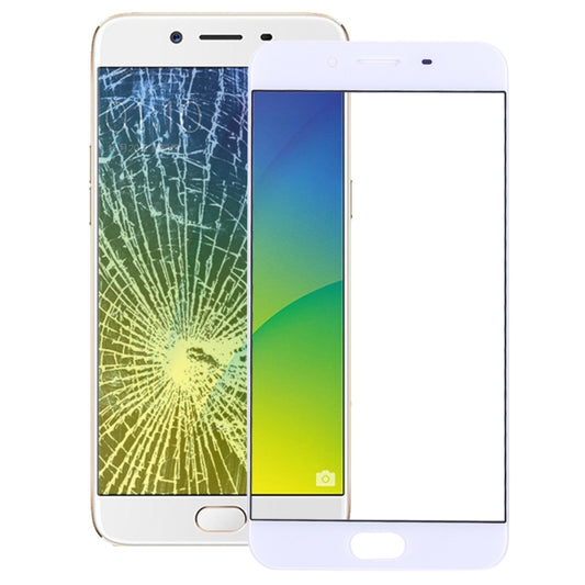 For OPPO R9s Front Screen Outer Glass Lens (White) - Outer Glass Lens by buy2fix | Online Shopping UK | buy2fix
