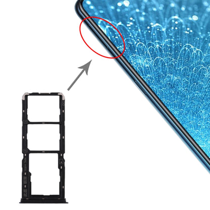 For Vivo S1 SIM Card Tray + SIM Card Tray + Micro SD Card Tray (Black) - Card Tray by buy2fix | Online Shopping UK | buy2fix