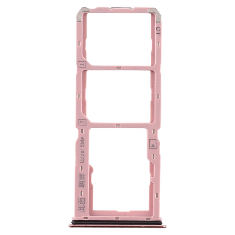 For Vivo S1 SIM Card Tray + SIM Card Tray + Micro SD Card Tray (Gold) - Card Tray by buy2fix | Online Shopping UK | buy2fix
