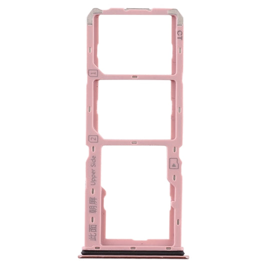 For Vivo S1 SIM Card Tray + SIM Card Tray + Micro SD Card Tray (Gold) - Card Tray by buy2fix | Online Shopping UK | buy2fix
