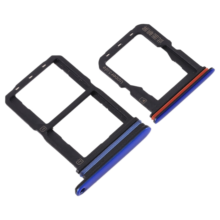 For Vivo S1 Pro SIM Card Tray + SIM Card Tray + Micro SD Card Tray (Blue) - Card Tray by buy2fix | Online Shopping UK | buy2fix