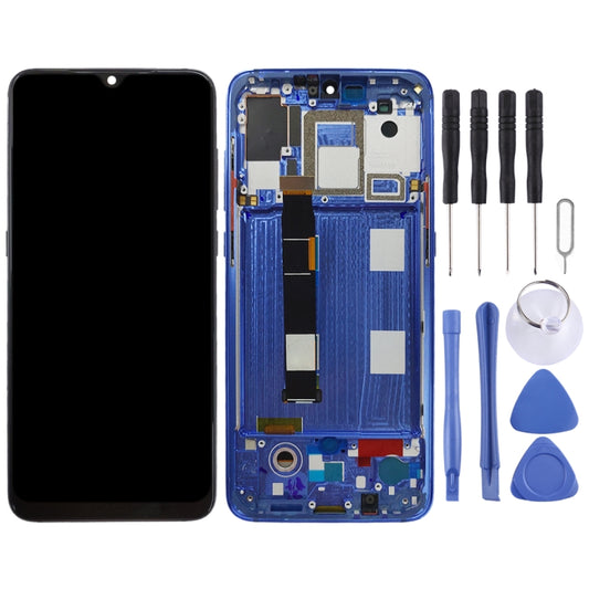 OLED LCD Screen for Xiaomi Mi 9 Digitizer Full Assembly with Frame(Blue) - LCD Screen by buy2fix | Online Shopping UK | buy2fix