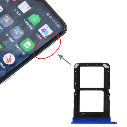 For Realme X2 Pro SIM Card Tray + SIM Card Tray (Blue) - Card Tray by buy2fix | Online Shopping UK | buy2fix
