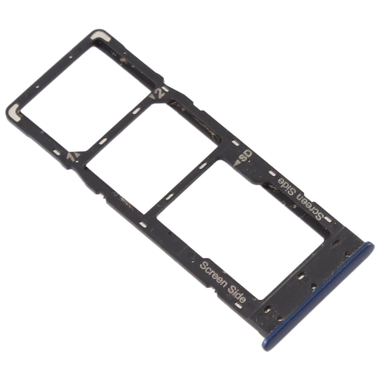 For Infinix X627 Smart 3 Plus SIM Card Tray + SIM Card Tray + Micro SD Card Tray (Blue) - Card Tray by buy2fix | Online Shopping UK | buy2fix