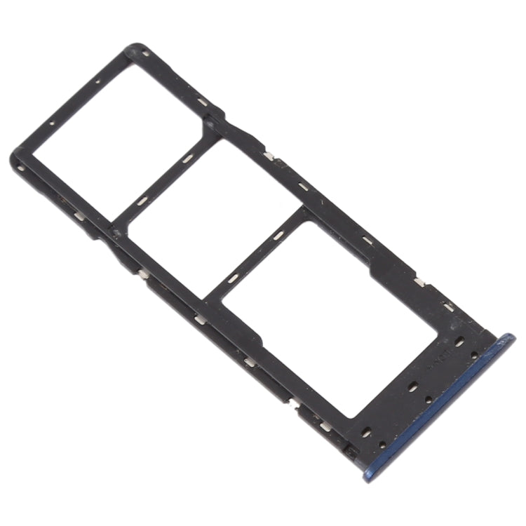 For Infinix X627 Smart 3 Plus SIM Card Tray + SIM Card Tray + Micro SD Card Tray (Blue) - Card Tray by buy2fix | Online Shopping UK | buy2fix