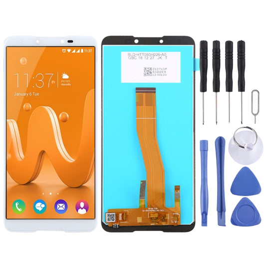 TFT LCD Screen for Wiko Y70 with Digitizer Full Assembly (White) - For Wiko by buy2fix | Online Shopping UK | buy2fix