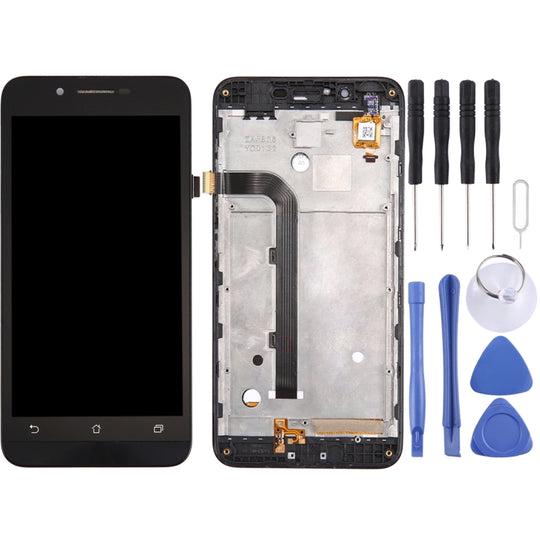 Écran LCD OEM pour Asus ZenFone Go / ZC500TG / Z00VD Ensemble complet de numériseur avec cadre (noir)