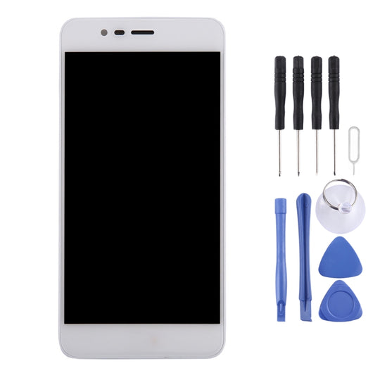 Écran LCD OEM pour Asus ZenFone 3 Max / ZC520TL / X008D Ensemble complet de numériseur avec cadre (Blanc)