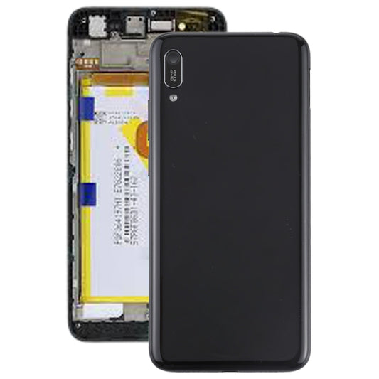 Battery Back Cover with Camera Lens & Side Keys for Huawei Enjoy 9e(Black) - Back Cover by buy2fix | Online Shopping UK | buy2fix