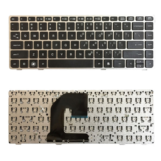 Clavier Version américaine avec cadre argenté, pour HP EliteBook 8470B 8470P 8470 8460 8460p 8460w ProBook 6460 6460b 6470