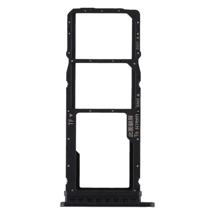 SIM Card Tray + SIM Card Tray + Micro SD Card Tray for Huawei Honor Play 3 (Black) by buy2fix