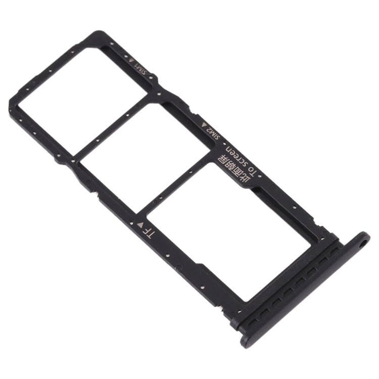 SIM Card Tray + SIM Card Tray + Micro SD Card Tray for Huawei Honor Play 3 (Black) by buy2fix