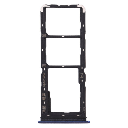 For Vivo U3x / U10 SIM Card Tray + SIM Card Tray + Micro SD Card Tray (Blue) - Card Tray by buy2fix | Online Shopping UK | buy2fix