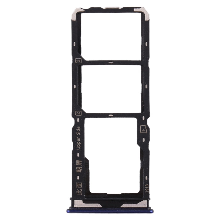 For Vivo  Y7s SIM Card Tray + SIM Card Tray + Micro SD Card Tray (Purple) - Card Tray by buy2fix | Online Shopping UK | buy2fix