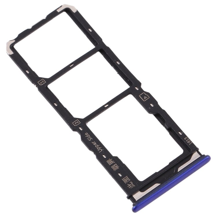 For Vivo  Y7s SIM Card Tray + SIM Card Tray + Micro SD Card Tray (Purple) - Card Tray by buy2fix | Online Shopping UK | buy2fix