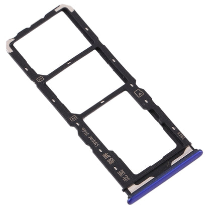 For Vivo  Y7s SIM Card Tray + SIM Card Tray + Micro SD Card Tray (Purple) - Card Tray by buy2fix | Online Shopping UK | buy2fix