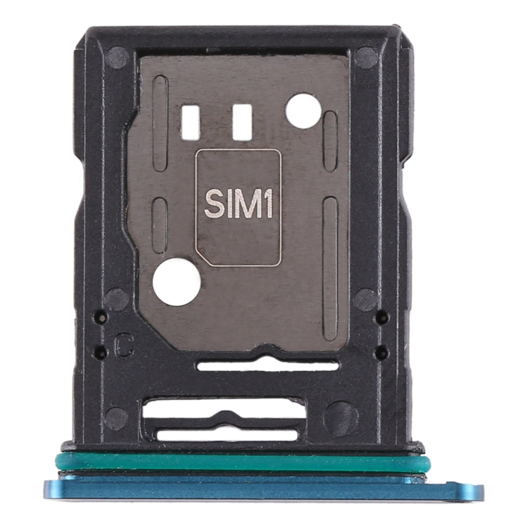 For OPPO Reno 10x zoom SIM Card Tray + SIM Card Tray / Micro SD Card Tray (Blue) - Card Tray by buy2fix | Online Shopping UK | buy2fix