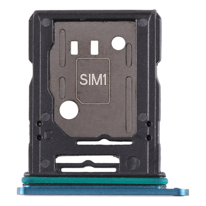 For OPPO Reno 10x zoom SIM Card Tray + SIM Card Tray / Micro SD Card Tray (Blue) - Card Tray by buy2fix | Online Shopping UK | buy2fix