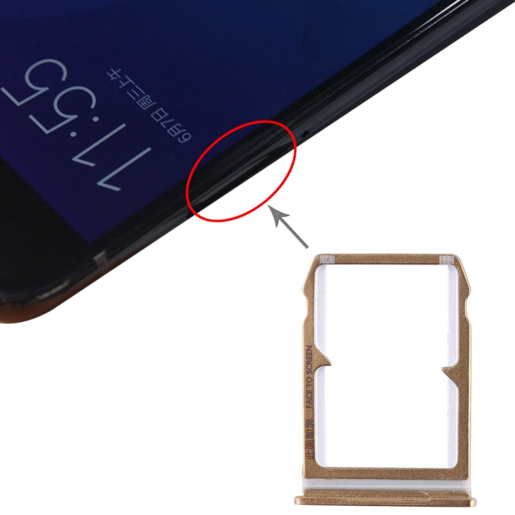 SIM Card Tray + SIM Card Tray for Xiaomi Mi 6(Gold) - Card Tray by buy2fix | Online Shopping UK | buy2fix