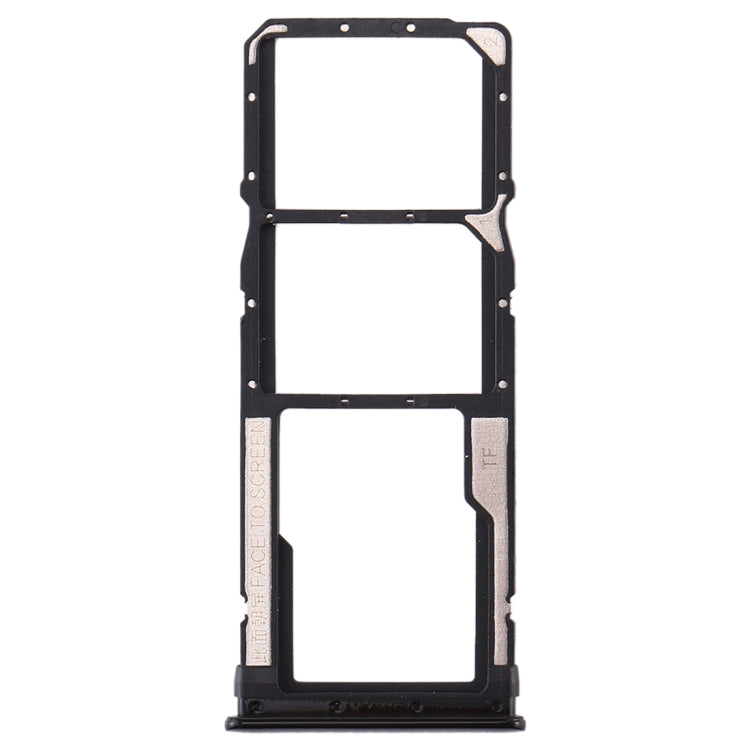 SIM Card Tray + SIM Card Tray + Micro SD Card Tray for Xiaomi Redmi Note 8 (Black) - Card Tray by buy2fix | Online Shopping UK | buy2fix