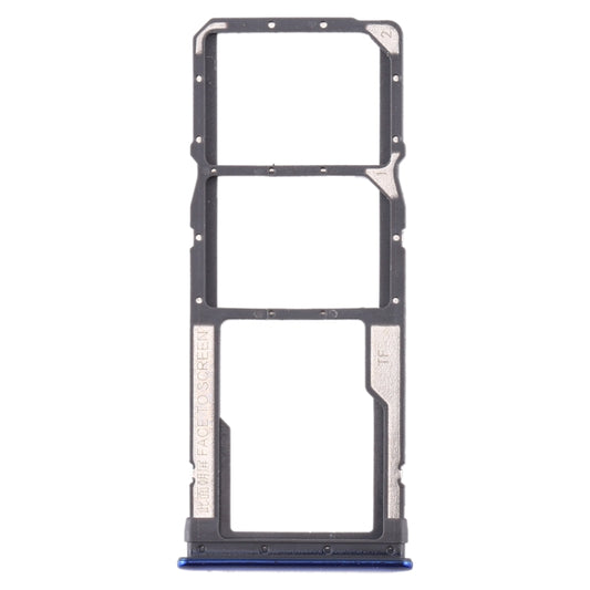 SIM Card Tray + SIM Card Tray + Micro SD Card Tray for Xiaomi Redmi Note 8 (Blue) - Card Tray by buy2fix | Online Shopping UK | buy2fix