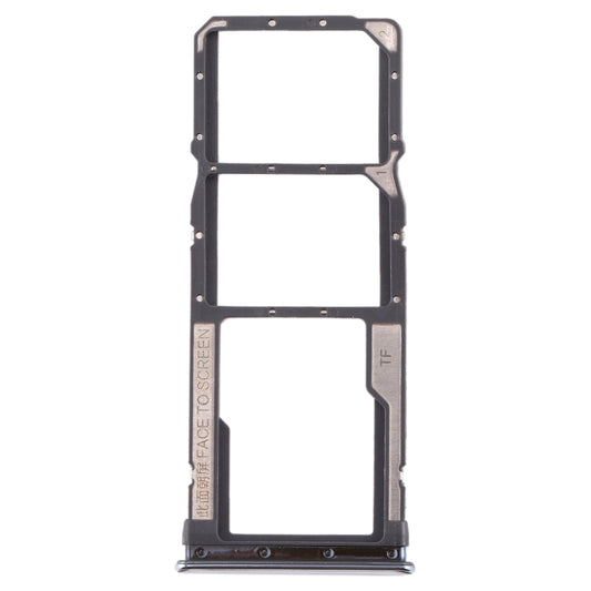 SIM Card Tray + SIM Card Tray + Micro SD Card Tray for Xiaomi Redmi Note 8 (Silver) - Card Tray by buy2fix | Online Shopping UK | buy2fix