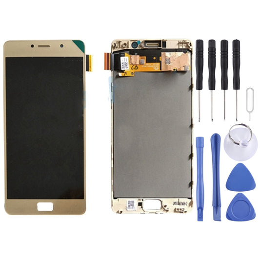 OEM LCD Screen for Lenovo Vibe P2 / P2a42 / P2c72 Digitizer Full Assembly with Frame (Gold) - LCD Screen by buy2fix | Online Shopping UK | buy2fix