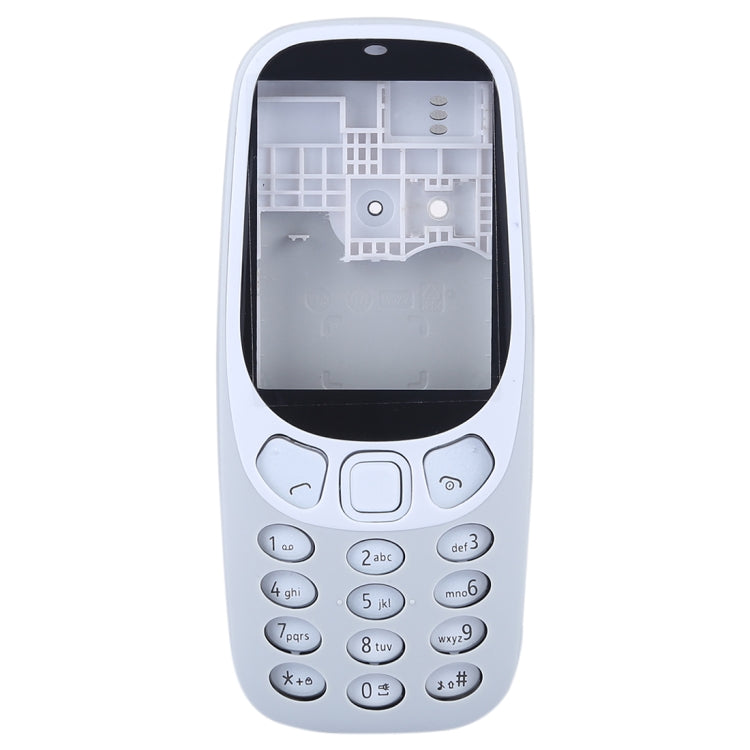Full Assembly Housing Cover with Keyboard for Nokia 3310(Grey) - Full Housing Cover by buy2fix | Online Shopping UK | buy2fix
